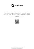 Test Bank for Organic Chemistry 7th Edition By Janice Gorzynski Smith 2026&sol;2027