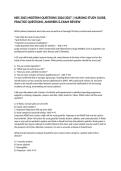 NRS 3025 MIDTERM QUESTIONS 2026&sol;2027 &vert; NURSING STUDY GUIDE&comma; PRACTICE QUESTIONS&comma; ANSWERS & EXAM REVIEW