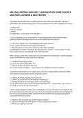 NRS 3016 MIDTERM 2026&sol;2027 &vert; NURSING STUDY GUIDE&comma; PRACTICE QUESTIONS&comma; ANSWERS & EXAM REVIEW