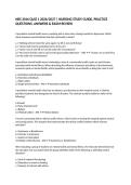 NRS 3016 QUIZ 1 2026&sol;2027 &vert; NURSING STUDY GUIDE&comma; PRACTICE QUESTIONS&comma; ANSWERS & EXAM REVIEW
