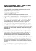 NRS 3015 END ASSESSMENT ATI 2026&sol;2027 &vert; NURSING STUDY GUIDE&comma; PRACTICE QUESTIONS&comma; ANSWERS & EXAM REVIEW