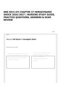 NRS 3015 ATI CHAPTER 37 HEMODYNAMIC SHOCK 2026&sol;2027 &vert; NURSING STUDY GUIDE&comma; PRACTICE QUESTIONS&comma; ANSWERS & EXAM REVIEW