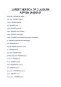 LATEST VERSION OF CLA EXAM&NewLine;REVIEW 2026&sol;2027