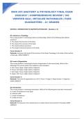 BIOS 255 ANATOMY & PHYSIOLOGY FINAL EXAM 2026&sol;2027 &vert; COMPREHENSIVE REVIEW &vert; 100 VERIFIED Q&A &vert; DETAILED RATIONALES &vert; PASS GUARANTEED &ndash; A&plus; GRADED