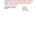 Test Bank for Accounting Information Systems 2nd Edition by Arline Savage &vert; 2027&sol;2028