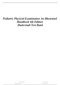 Test Bank for Pediatric Physical Examination 4th Edition by Duderstadt &vert; 2027&sol;2028