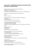 NSG 212 UNIT 3 &vert; COMPREHENSIVE NURSING STUDY GUIDE&comma; PRACTICE QUESTIONS & ANSWERS 2026&sol;2027