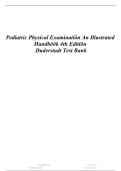Test Bank for Pediatric Physical Examination 4th Edition Duderstadt Keeton &vert; 2027&sol;2028