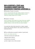 RICA SUBTEST 3 TEST 2026&NewLine;TEACHING SCRIPT SOLVED&NewLine;QUESTIONS VERIFIED ANSWERS A&plus;