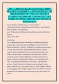 CDFA &mdash; CERTIFIED DIVORCE FINANCIAL ANALYST &NewLine;PRACTICE EXAMINATION &mdash; STUDY GUIDE &vert; LATEST &NewLine;UPDATE 2026&sol;2027 &vert; ACTUAL EXAM &vert; PRACTICE &NewLine;QUESTIONS AND ANSWERS &vert; EXAM REVIEW &vert; 100&percnt; &NewLine;CORRECT ANSWERS &vert; VERIFIED SOLUTIONS&vert;BEST &NewLine;REEVISON HUB&period; &NewLine;Course&sol;Program&colon;