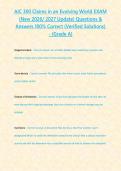 AIC 300 Claims in an Evolving World EXAM &lpar;New 2026&sol; 2027 Update&rpar; Questions & Answers 100&percnt; Correct &lpar;Verified Solutions&rpar; - &lbrace;Grade A&rcub;&NewLine;&NewLine;
