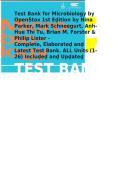 Test Bank for OpenStax Microbiology by Nina Parker&comma; Mark Schneegurt&comma; Anh-Hue Thi Tu&comma; Philip Lister & Brian M&period; Forster &vert; All Chapters Questions and Answers 2027