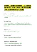 RIO SALADO BIO 201 EXAM 3 EXAMPREP&NewLine;RESOURCE WITH COMPLETE QUESTIONS&NewLine;AND PASS READY SOLUTIONS&NewLine;