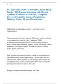 UC Berkeley COGSCI 1 Midterm 1 Exam Study &NewLine;Guide &vert; 300 Practice Questions with Correct &NewLine;Answers & Detailed Rationales &vert; Complete &NewLine;Review of Cognitive Science Foundations&comma; &NewLine;Memory&comma; Vision&comma; AI&comma; and Neuroscience