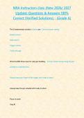  NRA Instructors class&lpar;New 2026&sol; 2027 Update&rpar; Questions & Answers 100&percnt; Correct &lpar;Verified Solutions&rpar; - &lbrace;Grade A&rcub;&NewLine;&NewLine;