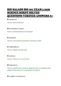 RIO SALADO BIO 201 EXAM 3 2026&NewLine;SCIENCE SCRIPT SOLVED&NewLine;QUESTIONS VERIFIED ANSWERS A&plus;&NewLine;