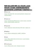 RIO SALADO BIO 201 EXAM 3 2026&NewLine;STUDY GUIDE COMPREHENSIVE&NewLine;QUESTIONS ANSWERS VERIFIED A&plus;&NewLine;