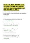 RIO SALADO PHY 111 FINAL EXAM 2026&NewLine;ACTUAL TEST PAPER QUESTIONS AND&NewLine;COMPLETE SOLUTIONS VERIFIED EXAM&NewLine;PREP RESOURCE GRADED A