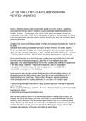 AIC 302 SIMULATED EXAM QUESTIONS WITH VERIFIED ANSWER