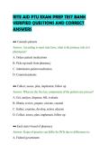 RITE AID PTU EXAM PREP TEST BANK&NewLine;VERIFIED QUESTIONS AND CORRECT&NewLine;ANSWERS&NewLine;