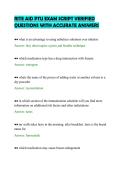 RITE AID PTU EXAM SCRIPT VERIFIED&NewLine;QUESTIONS WITH ACCURATE ANSWERS&NewLine;