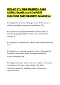 RITE AID PTU FULL SOLUTION PACK&NewLine;ACTUAL EXAMS 2026 COMPLETE&NewLine;QUESTIONS AND SOLUTIONS GRADED A&plus;&NewLine;