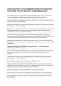 COMMUNICATIONS EXAM 2 &vert; COMPREHENSIVE COMMUNICATIONS STUDY GUIDE&comma; PRACTICE QUESTIONS & ANSWERS 2026&sol;2027