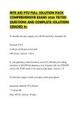 RITE AID PTU FULL SOLUTION PACK&NewLine;COMPREHENSIVE EXAMS 2026 TESTED&NewLine;QUESTIONS AND COMPLETE SOLUTIONS&NewLine;GRADED A&plus;