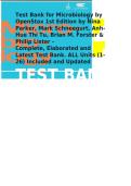 Test Bank for OpenStax Microbiology by Nina Parker&comma; Mark Schneegurt&comma; Anh-Hue Thi Tu&comma; Philip Lister & Brian M&period; Forster &vert; All Chapters Questions and Answers 2027