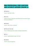 RMA PROFESSIONAL PREP QUESTIONS&NewLine;AND ACCURATE ANSWERS GRADED A&plus;