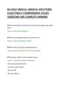 RN ADULT MEDICAL SURGICAL PROCTORED&NewLine;EXAM FORM B COMPREHENSIVE SOLVED&NewLine;QUESTIONS AND COMPLETE ANSWERS&NewLine;