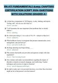 RN ATI FUNDAMENTALS & CHAPTERS&NewLine;CERTIFICATION SCRIPT 2026 QUESTIONS&NewLine;WITH SOLUTIONS GRADED A&plus;&NewLine;