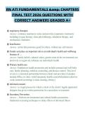 RN ATI FUNDAMENTALS & CHAPTERS&NewLine;FINAL TEST 2026 QUESTIONS WITH&NewLine;CORRECT ANSWERS GRADED A&plus;