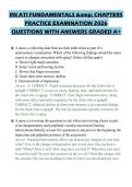 RN ATI FUNDAMENTALS & CHAPTERS&NewLine;PRACTICE EXAMINATION 2026&NewLine;QUESTIONS WITH ANSWERS GRADED A&plus;