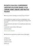 RN DAVITA EXAM 2026 COMPREHENSIVE&NewLine;QUESTIONS SOLUTIONS GRADED A PLUS&NewLine;CHRONIC KIDNEY DISEASE CARE PRACTICE&NewLine;PACKAGE&NewLine;