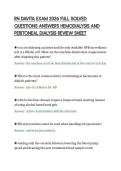 RN DAVITA EXAM 2026 FULL SOLVED&NewLine;QUESTIONS ANSWERS HEMODIALYSIS AND&NewLine;PERITONEAL DIALYSIS REVIEW SHEET&NewLine;