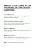 RN HESI EXIT EXAM V3 EXAMPREP TEST BANK&NewLine;FULL QUESTIONS AND CORRECT ANSWERS&NewLine;ALREADY PASSED&NewLine;