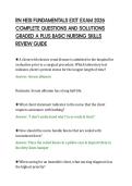 RN HESI FUNDAMENTALS EXIT EXAM 2026&NewLine;COMPLETE QUESTIONS AND SOLUTIONS&NewLine;GRADED A PLUS BASIC NURSING SKILLS&NewLine;REVIEW GUIDE&NewLine;