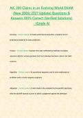 AIC 300 Claims in an Evolving World EXAM   &lpar;New 2026&sol; 2027 Update&rpar; Questions & Answers 100&percnt; Correct &lpar;Verified Solutions&rpar; - &lbrace;Grade A&rcub;&NewLine;&NewLine;