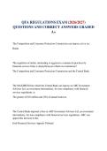QFA REGULATIONS EXAM &lpar;2026&sol;2027&rpar; QUESTIONS AND CORRECT ANSWERS GRADED A&plus;