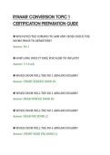 RYANAIR CONVERSION TOPIC 1&NewLine;CERTIFICATION PREPARATION GUID
