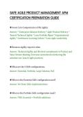 SAFE AGILE PRODUCT MANAGEMENT APM&NewLine;CERTIFICATION PREPARATION GUIDE&NewLine;