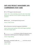 SAFE AGILE PRODUCT MANAGEMENT APM&NewLine;COMPREHENSIVE STUDY GUIDE&NewLine;