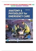 TEST BANK For Anatomy and Physiology for Emergency Care&comma; 3rd Edition By Bledsoe&vert; Verified Chapter's 1 - 20 &vert; Complete&NewLine;