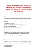 ALABAMA INTERCOM SYSTEMS CONTRACTOR &NewLine;EXAMINATION COMPLETE QUESTIONS AND &NewLine;DETAILED SOLUTIONS LATEST UPDATE THIS YEAR &NewLine;JUST RELEASED