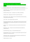 Nu 160- Mental Health -Exam 1 Questions and Answers Already Passed 2026&period;&NewLine;&NewLine;