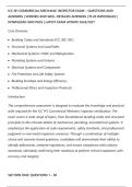 ICC M1 COMMERCIAL MECHANIC INSPECTOR EXAM &ndash; QUESTIONS AND&NewLine;ANSWERS &vert; VERIFIED AND WELL DETAILED ANSWERS &vert; PLUS RATIONALES &vert;&NewLine;DOWNLOAD AND PASS &vert; LATEST EXAM UPDATE 2026&sol;2027