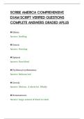 SCRIBE AMERICA COMPREHENSIVE&NewLine;EXAM SCRIPT VERIFIED QUESTIONS&NewLine;COMPLETE ANSWERS GRADED APLUS&NewLine;