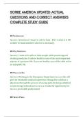 SCRIBE AMERICA UPDATED ACTUAL&NewLine;QUESTIONS AND CORRECT ANSWERS&NewLine;COMPLETE STUDY GUIDE