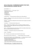 NSG 211 FINAL EXAM &vert; COMPREHENSIVE NURSING STUDY GUIDE&comma; PRACTICE QUESTIONS & ANSWERS 2026&sol;2027